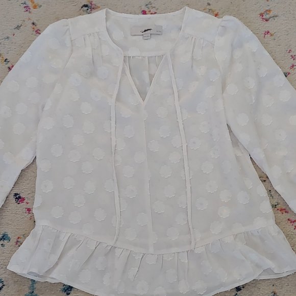 Ethereal sheer Loft blouse - Picture 1 of 3